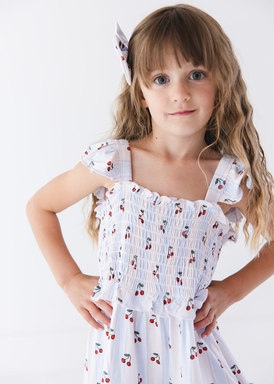 Bamboo Smocked Ruffle Dress | Cherry Picker