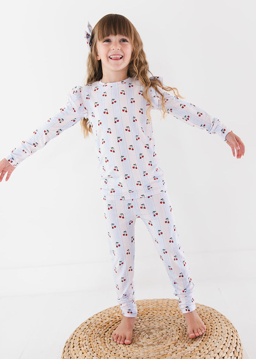 Bamboo Ruffle Pajama Set | Cherry Picker
