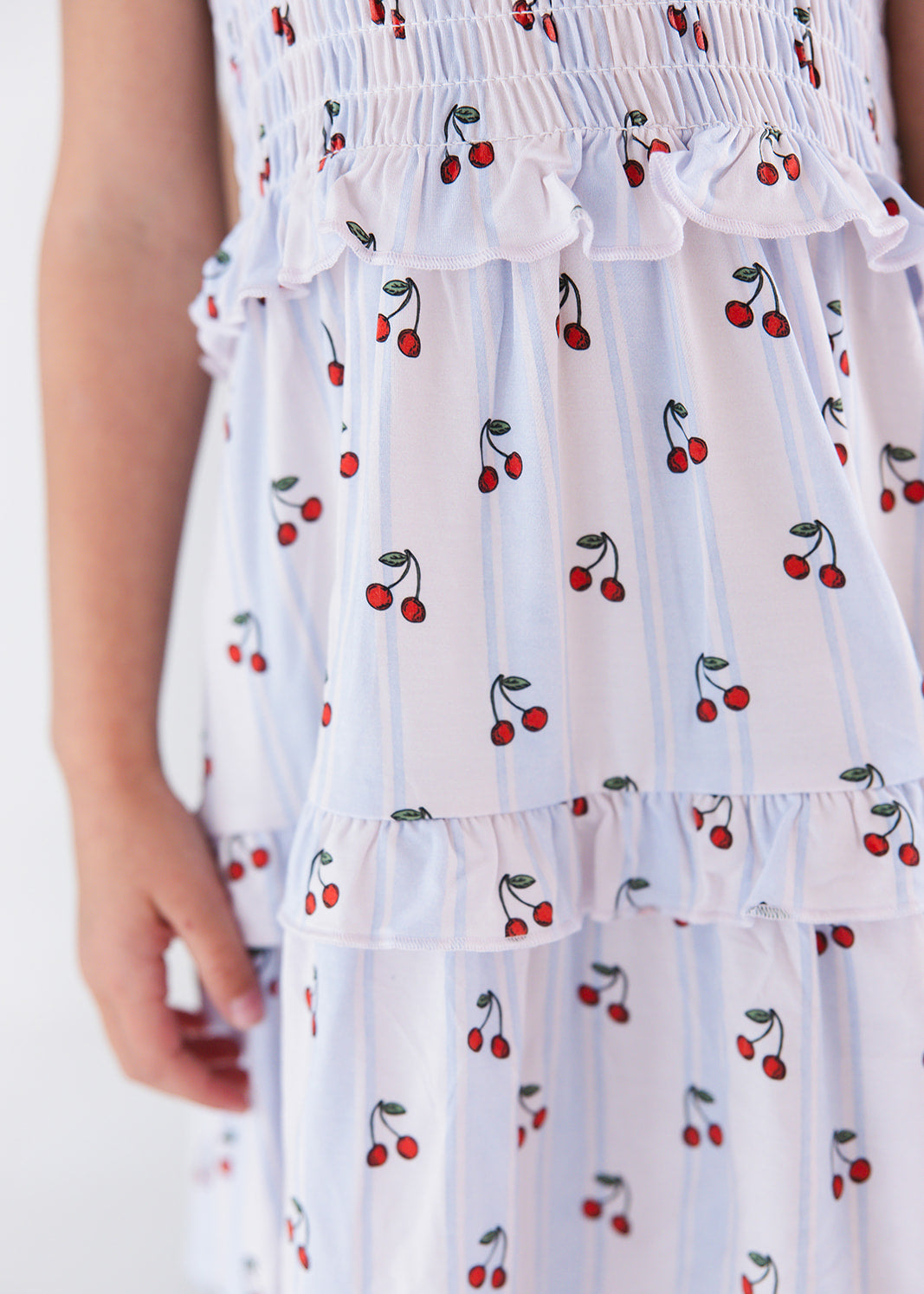 Bamboo Smocked Ruffle Dress | Cherry Picker