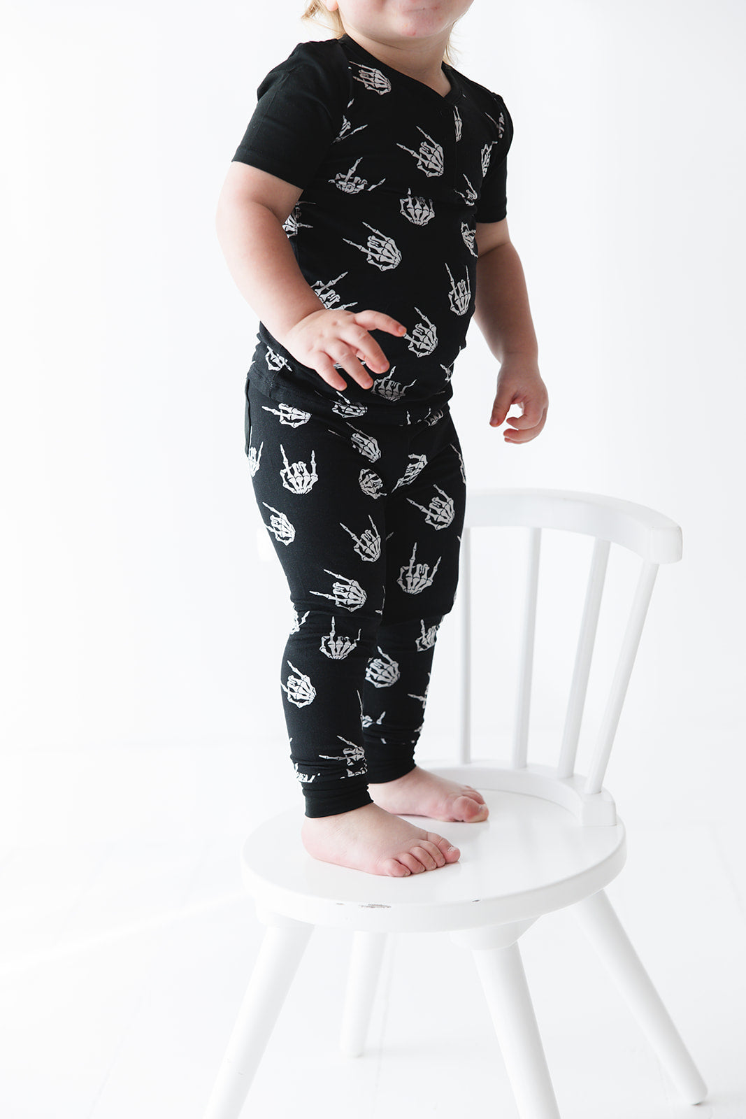Rock N' Roll Skeleton bamboo pajama set.