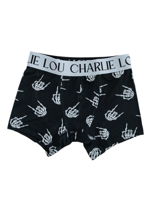 Rock N' Roll Skeleton bamboo boxers.