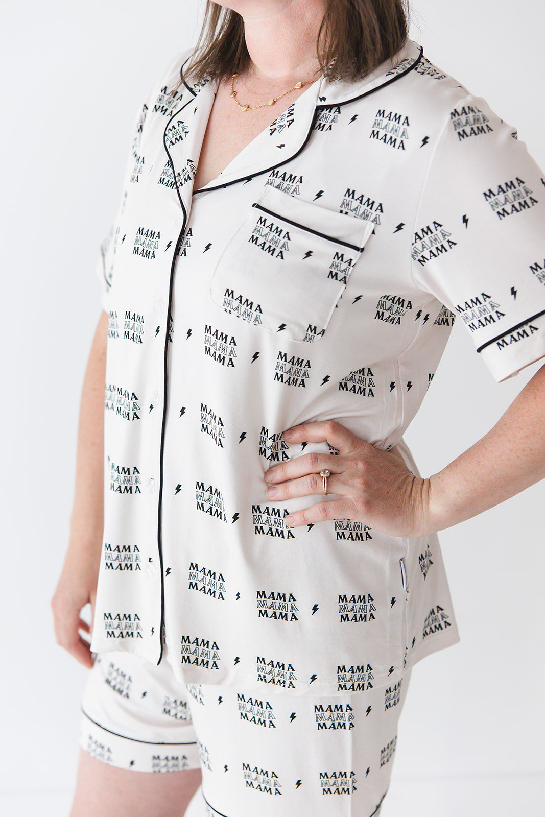 Women's Notch Collar Bamboo Pajama Set | Mama's Boy
