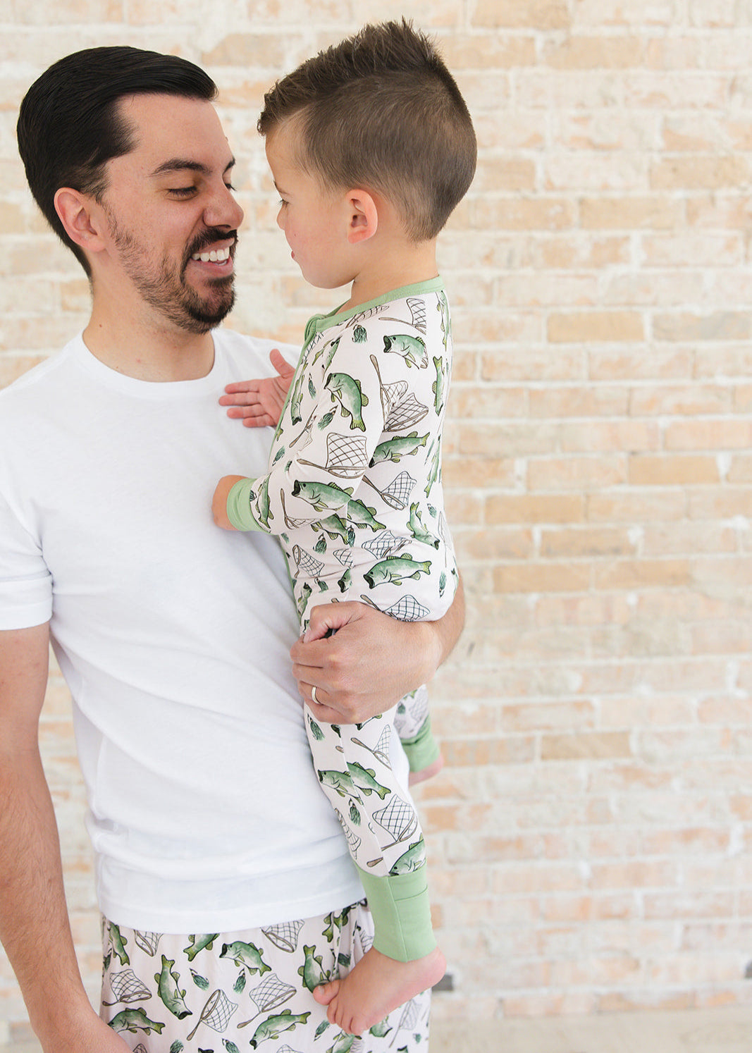 Fishing bamboo zippy convertible romper.