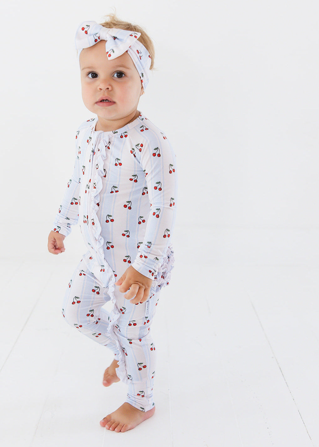 Bamboo Ruffle Rompee™ | Cherry Picker