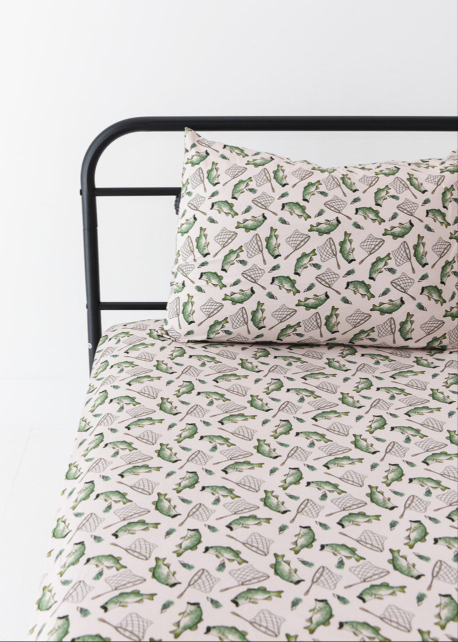 Bamboo Twin Bedding Set | Gone Fishin'