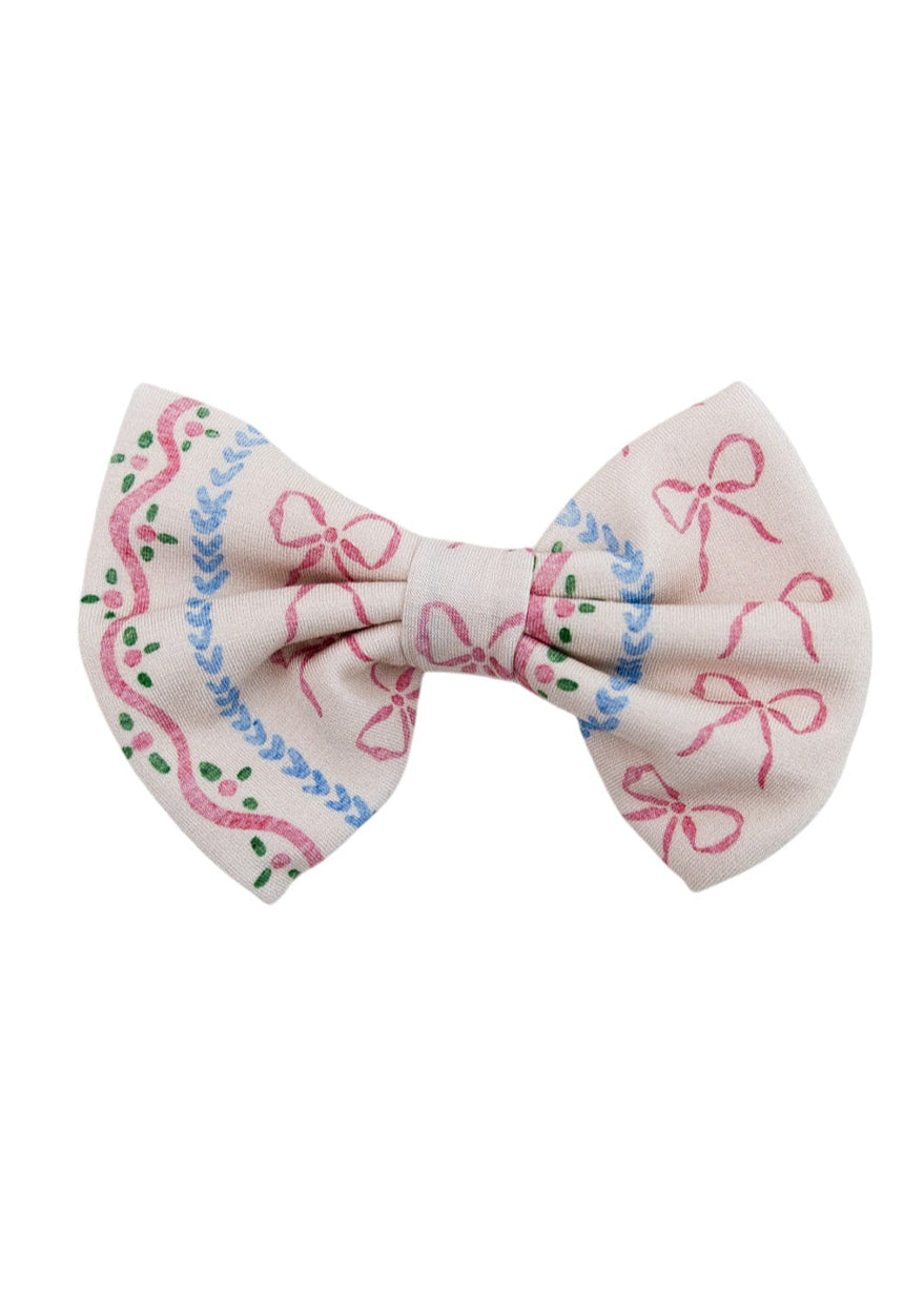 Bamboo Alligator Clip Bow | Victorian Whimsy