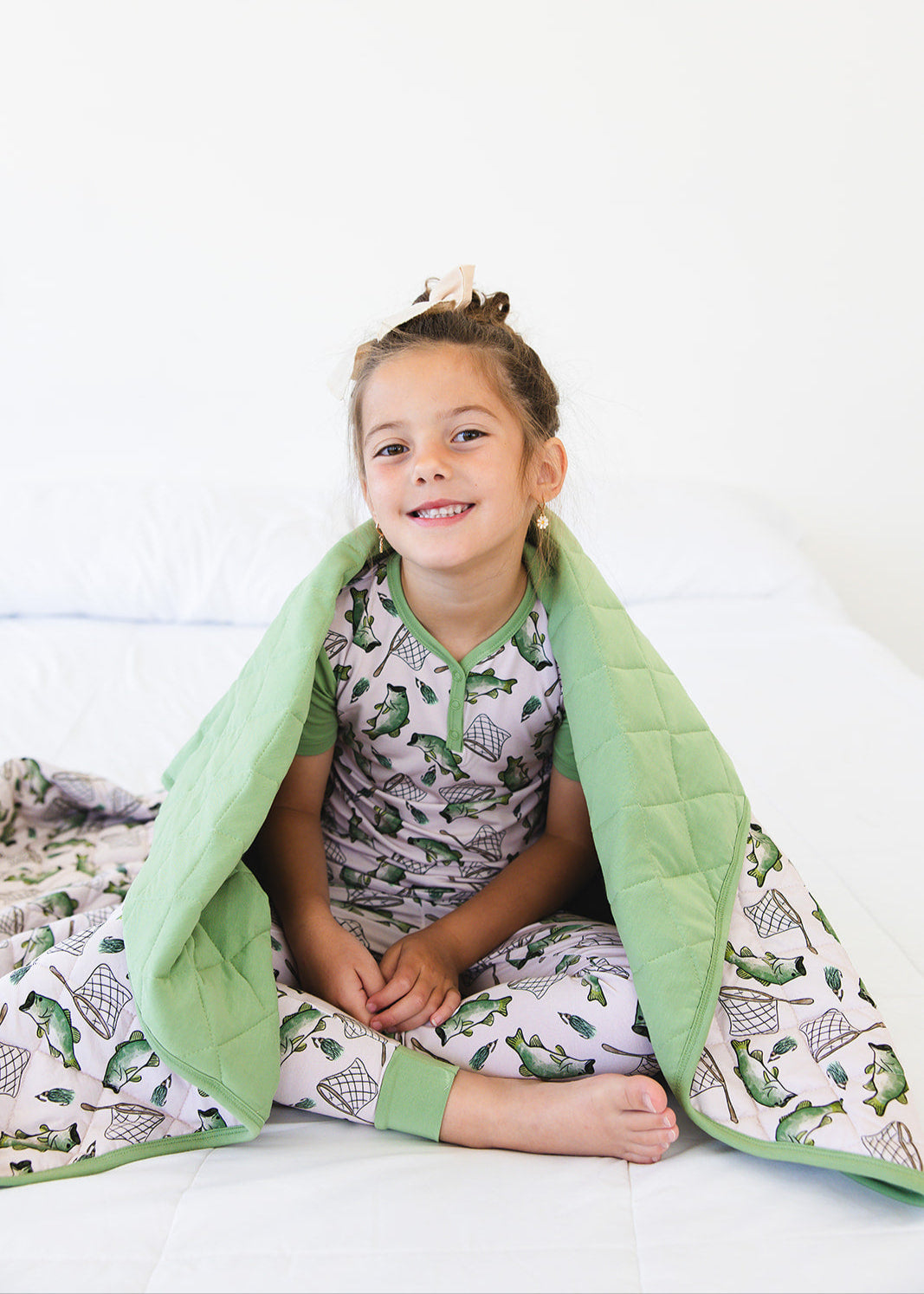Fishing bamboo quilted blanket wi.h 3.0 TOG filling.