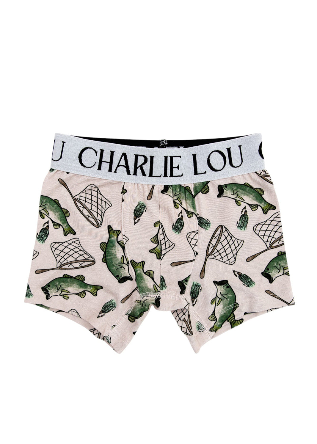 Fishing baby and toddler bamboo boxers.