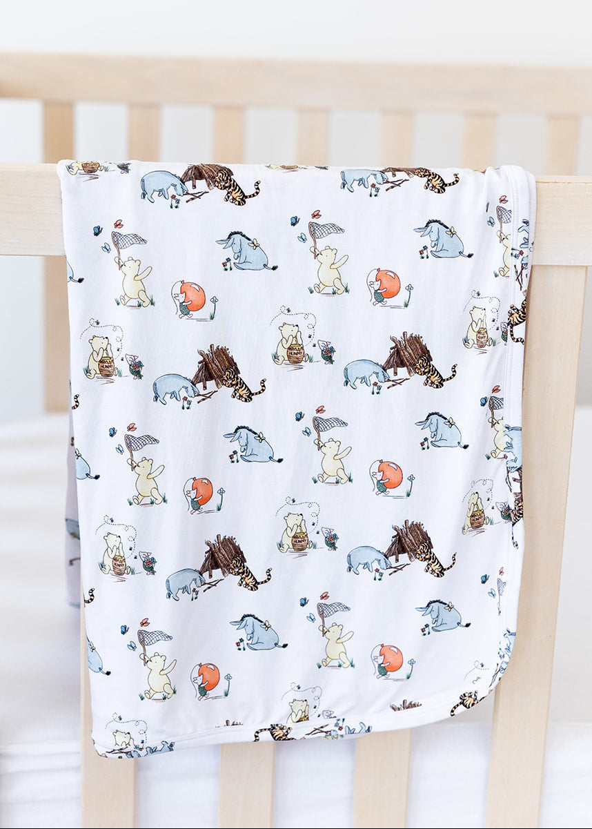 Winnie the Pooh bamboo swaddle.