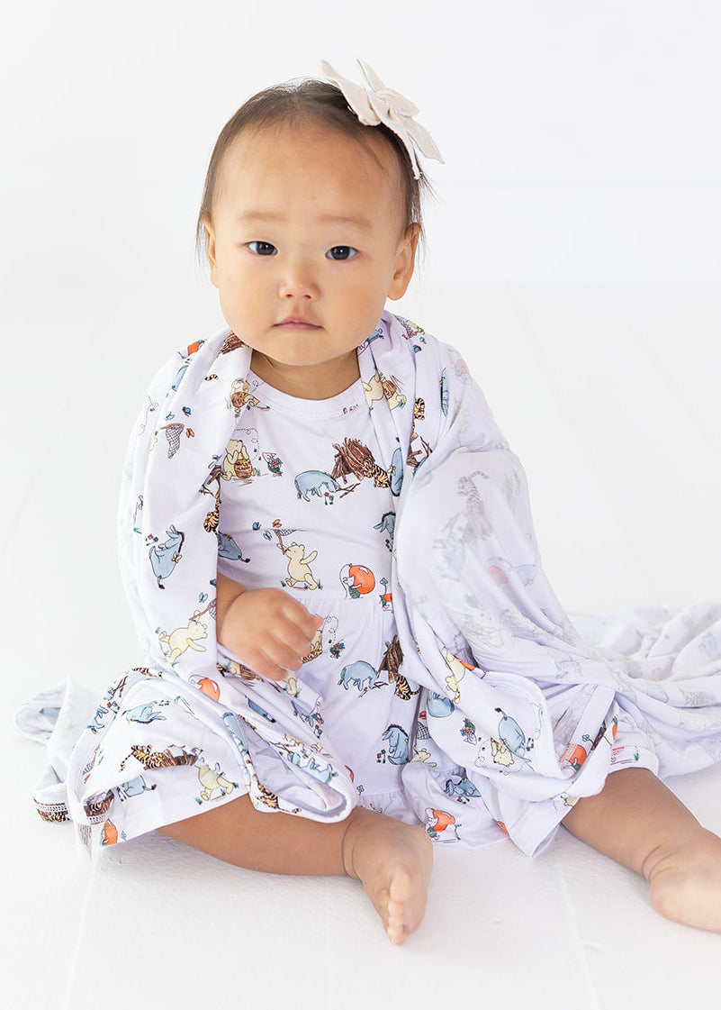 Winnie the Pooh bamboo swaddle.