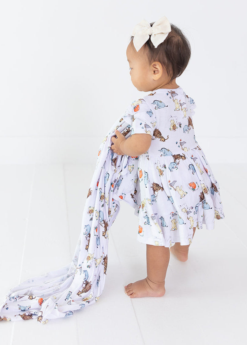 Winnie the Pooh bamboo swaddle.