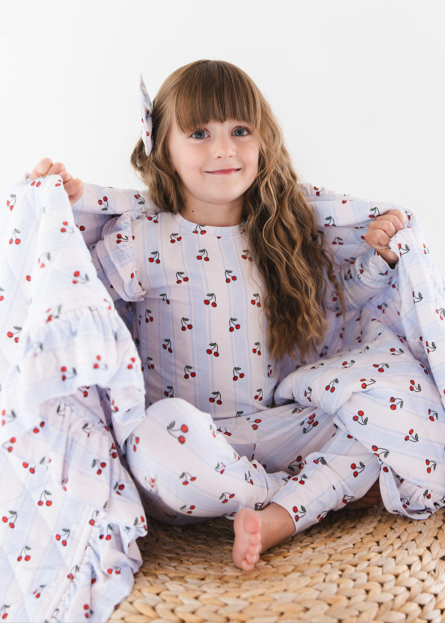 Bamboo Ruffle Pajama Set | Cherry Picker