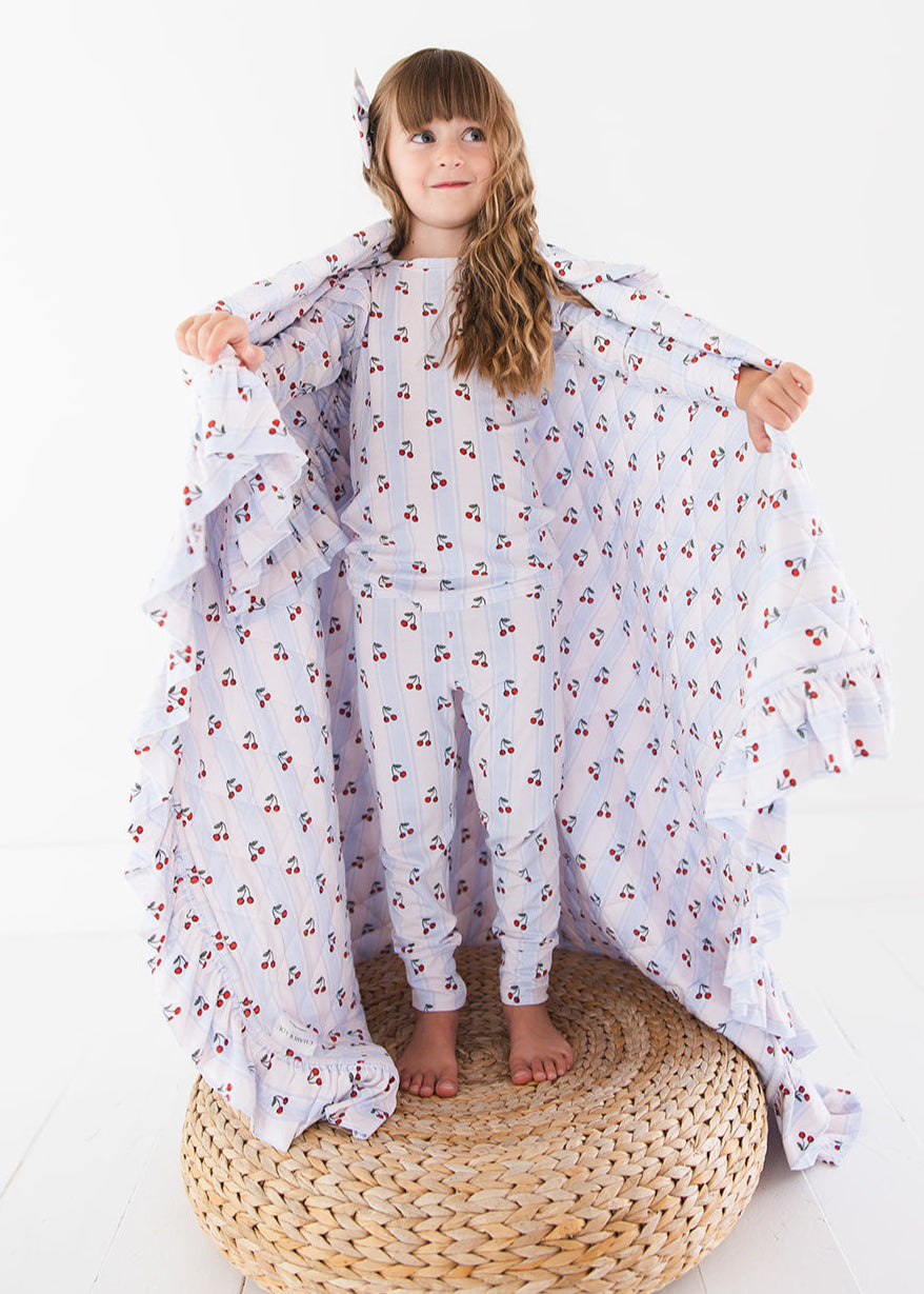 Bamboo Ruffle Pajama Set | Cherry Picker