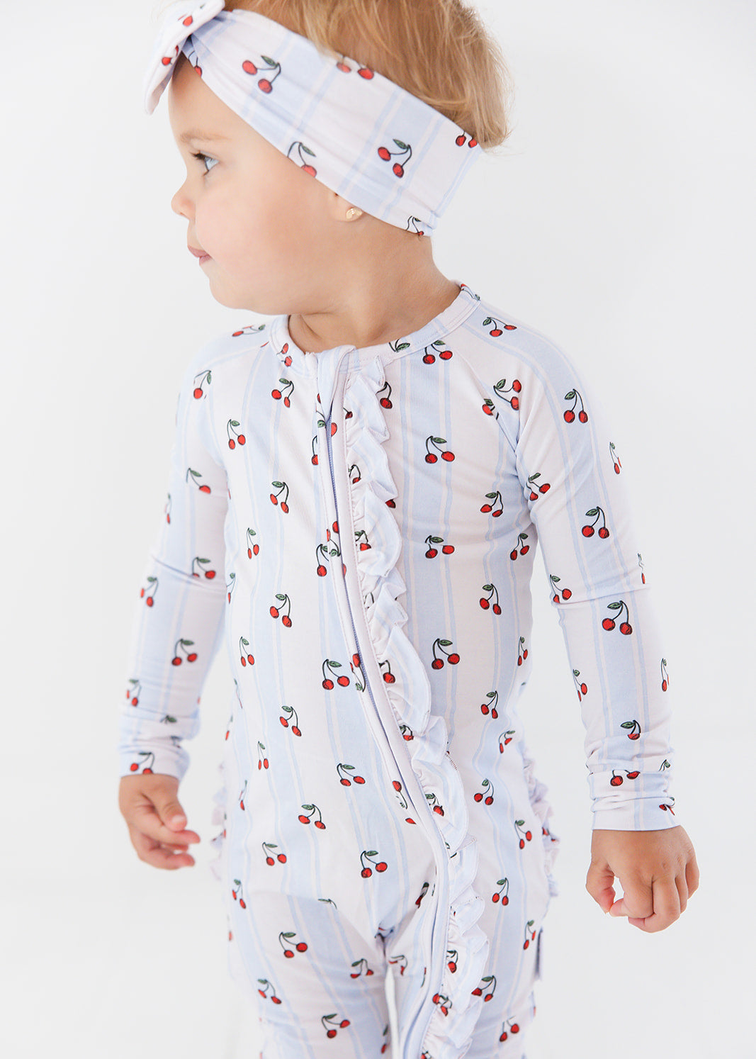 Bamboo Ruffle Rompee™ | Cherry Picker