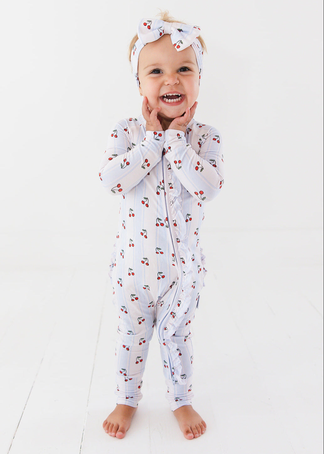 Bamboo Ruffle Rompee™ | Cherry Picker