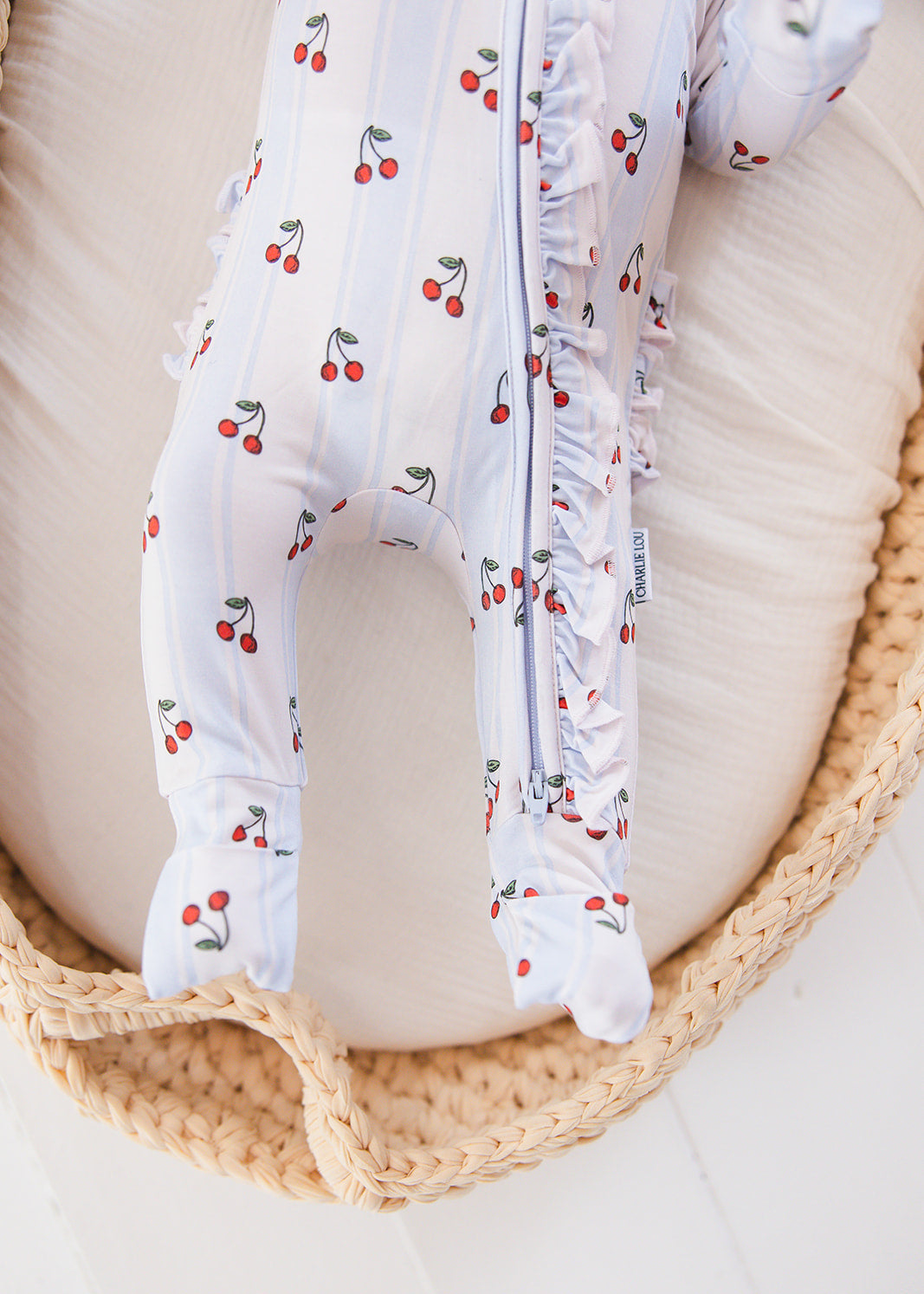 Bamboo Ruffle Rompee™ | Cherry Picker