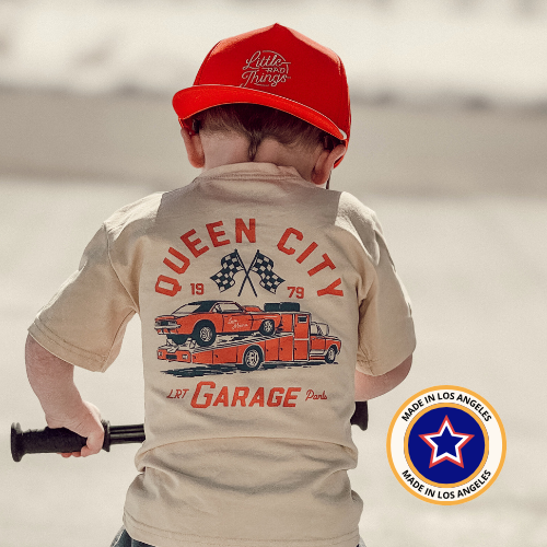 QUEEN CITY GARAGE TEE - VINTAGE CREAM
