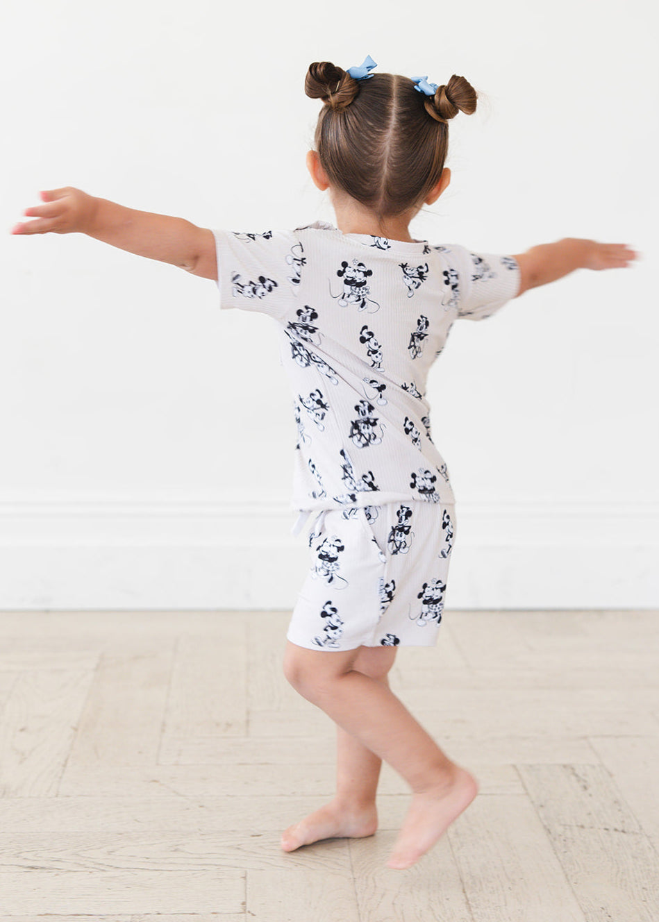 Ribbed Bamboo Shortie Set | Steamboat Willie