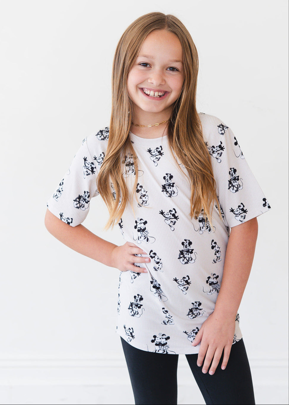 Ribbed Bamboo T-Shirt | Steamboat Willie