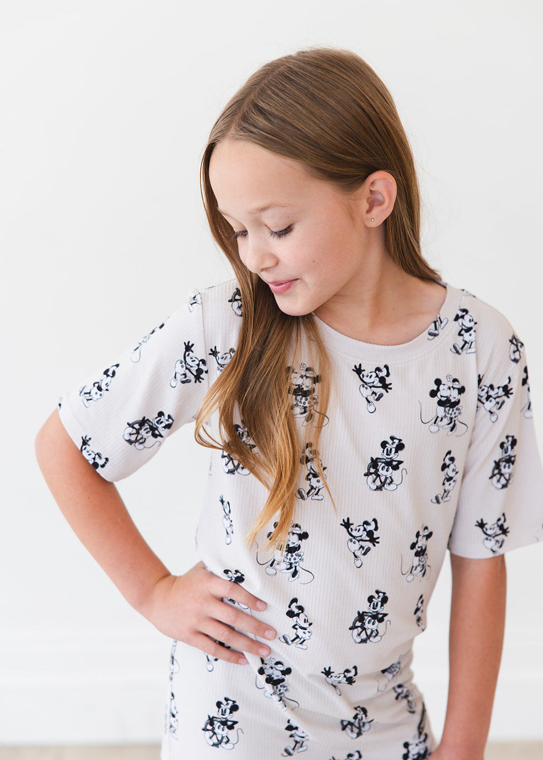 Ribbed Bamboo T-Shirt | Steamboat Willie