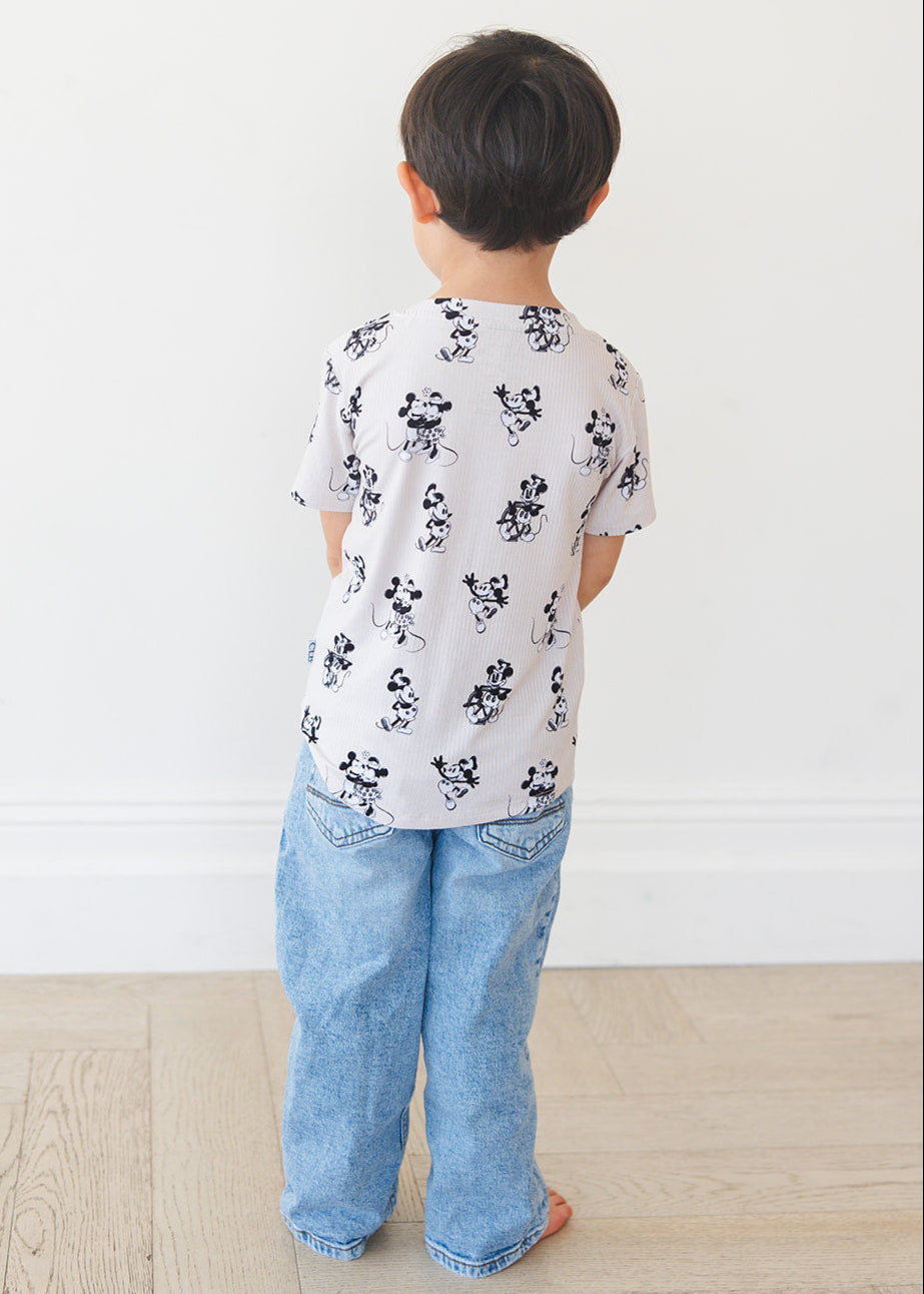 Ribbed Bamboo T-Shirt | Steamboat Willie
