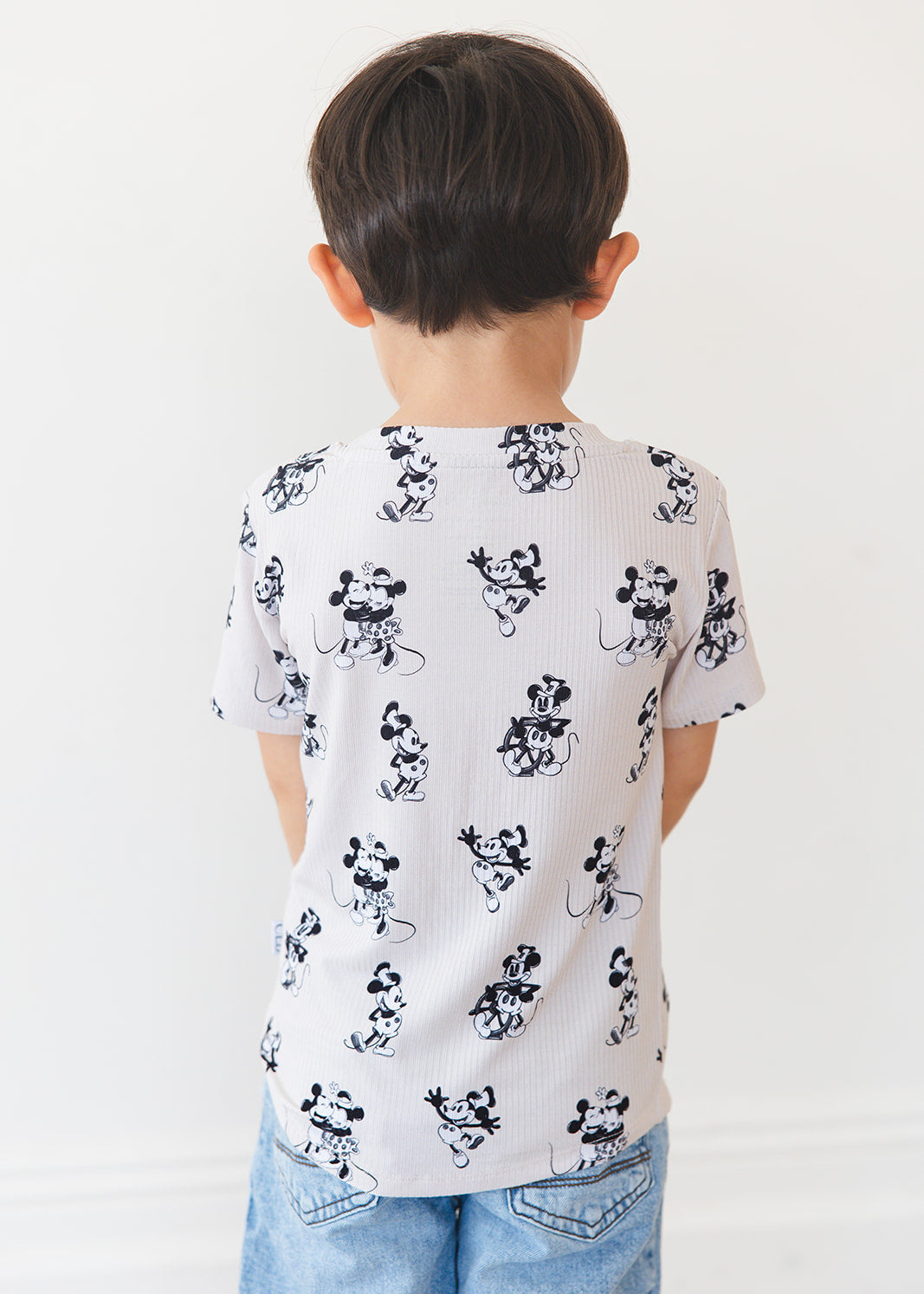 Ribbed Bamboo T-Shirt | Steamboat Willie