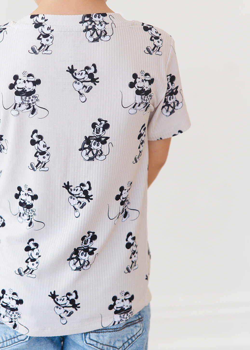 Ribbed Bamboo T-Shirt | Steamboat Willie