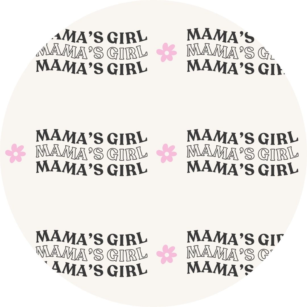 Mother's Day bamboo pajamas for mommy and me with Mama's Girl print.