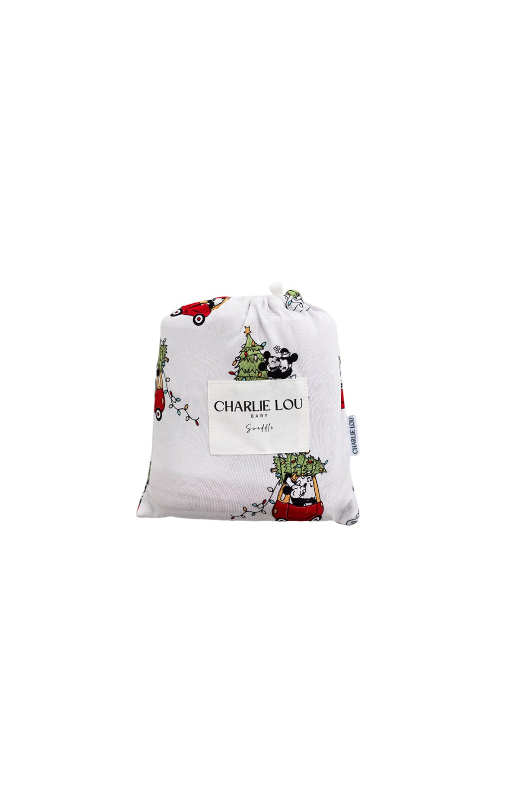 Bamboo Swaddle & Bow Set | Steamboat Willie Christmas