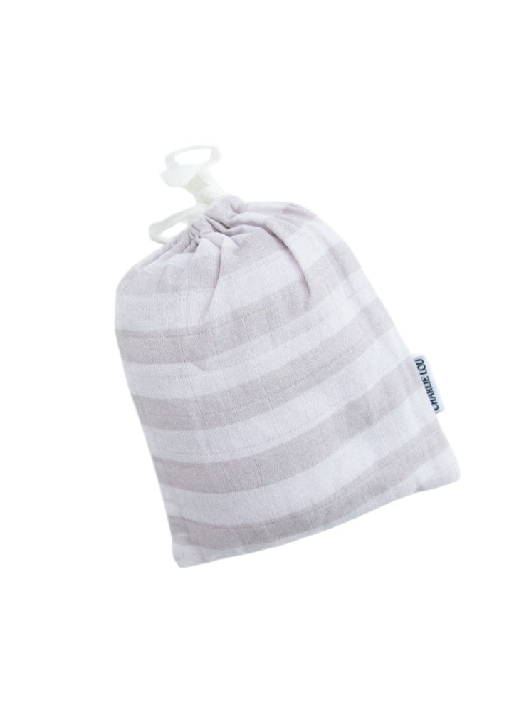 Striped 100% cotton Muslin Changing Pad Cover for nursery room for boys and girls.