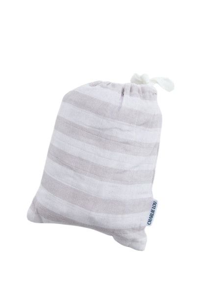 Striped 100% cotton Muslin swaddle for nursery room for boys and girls.