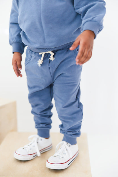 Organic Cotton Sweatsuit Set | Blue