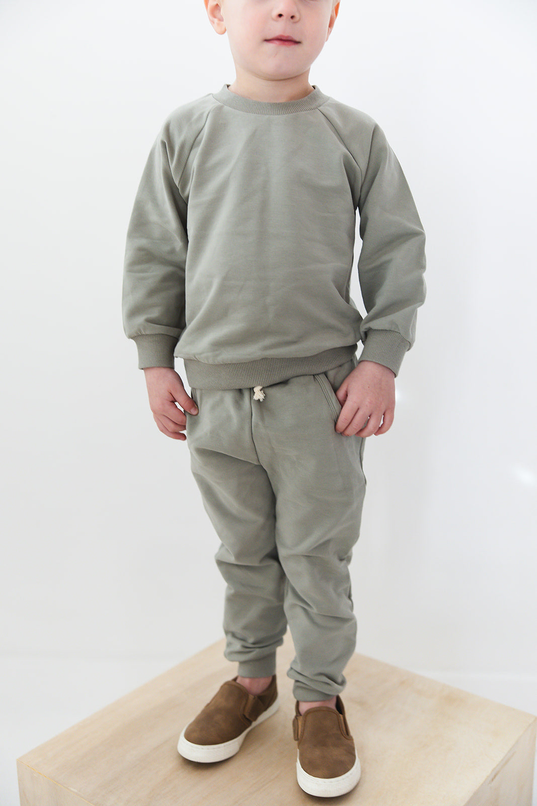 Organic Cotton Sweatsuit Set | Sage