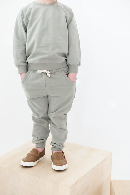 Organic Cotton Sweatsuit Set | Sage