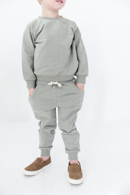 Organic Cotton Sweatsuit Set | Sage