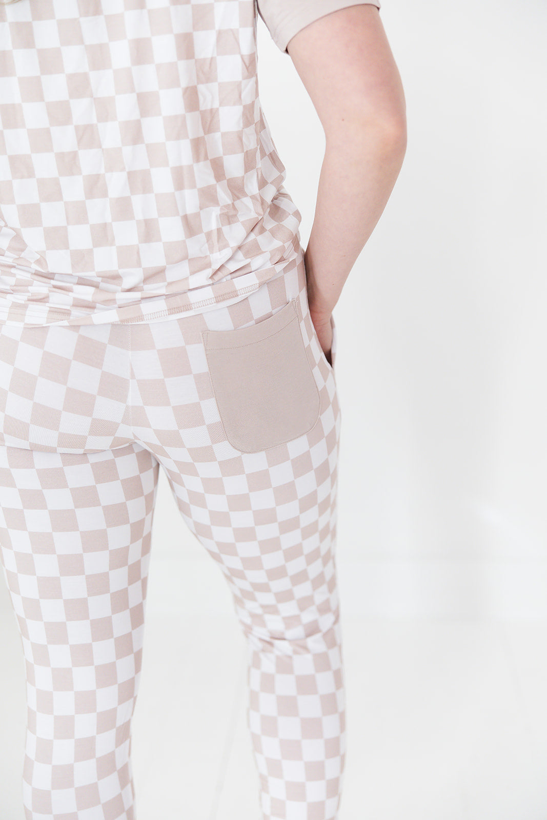 Checkered Bamboo Women's Pajamas | Two Piece Set