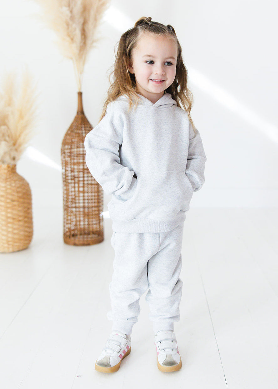 Organic Cotton Hoodie & Jogger Set | Gray