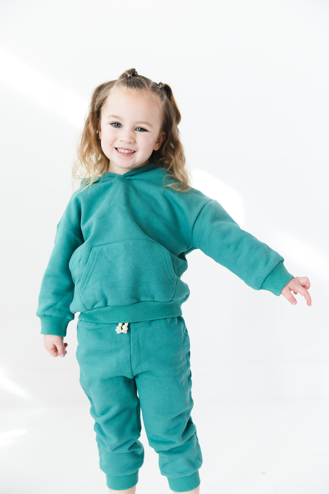 Organic Cotton Hoodie & Jogger Set | Green