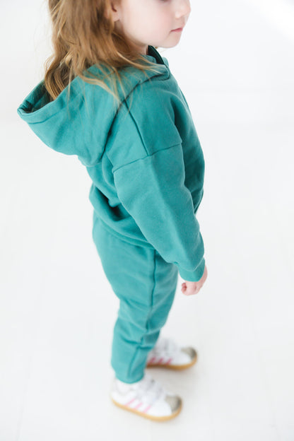 Organic Cotton Hoodie & Jogger Set | Green