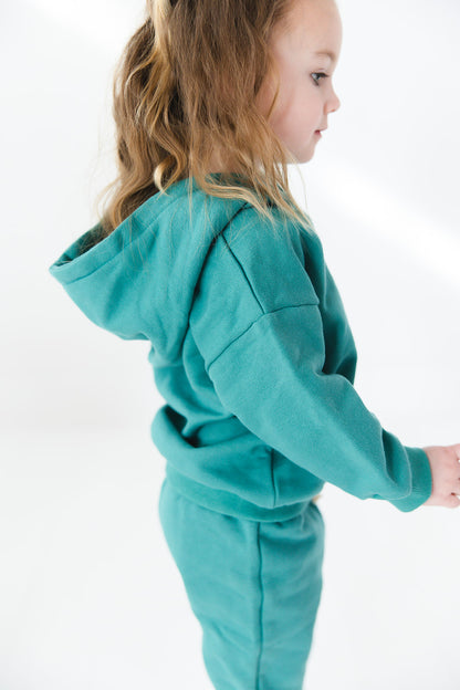 Organic Cotton Hoodie & Jogger Set | Green