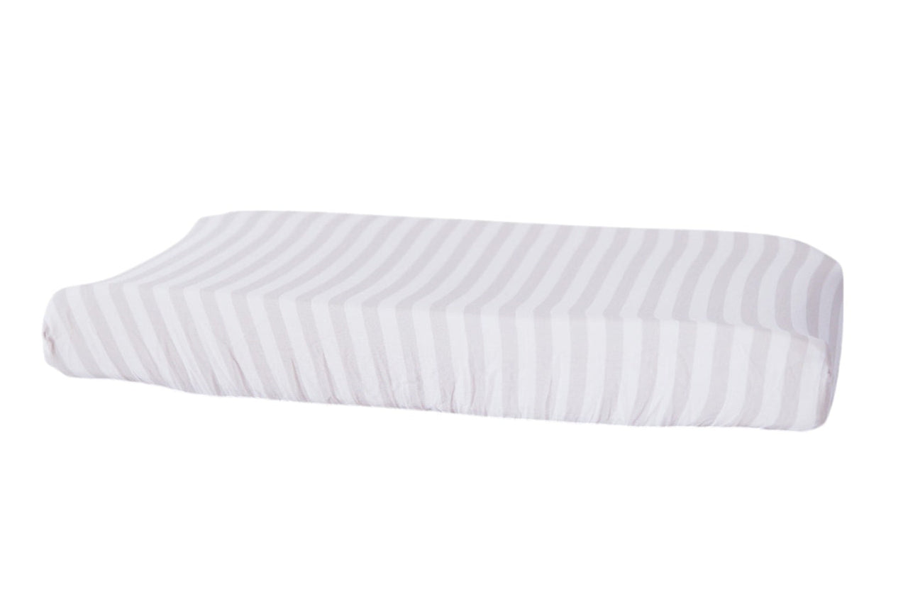 Striped 100% cotton Muslin Changing Pad Cover for nursery room for boys and girls.