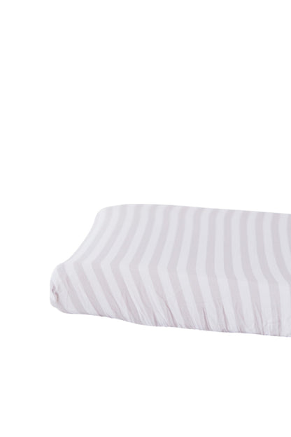 Striped 100% cotton Muslin Changing Pad Cover for nursery room for boys and girls.