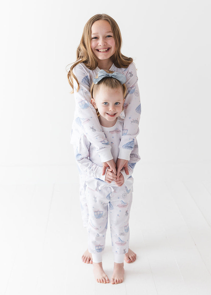 Bamboo French Terry Sweatshirt and Jogger Set. With vintage Disney Cinderella print.