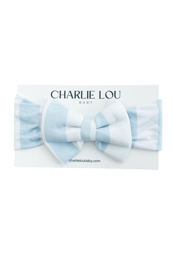 Bamboo Headwrap Bow | Cotton Candy Stripes