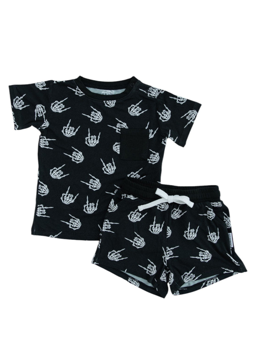 Bamboo Shortie Set | Rock N' Skull
