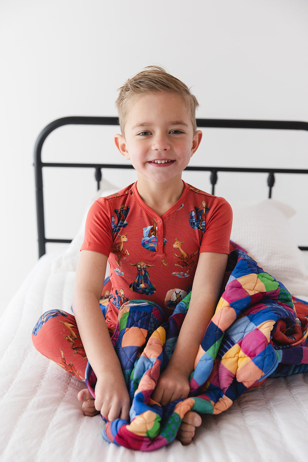 Llama Llama Red Pajama bamboo pajama set for toddler boys and girls. 