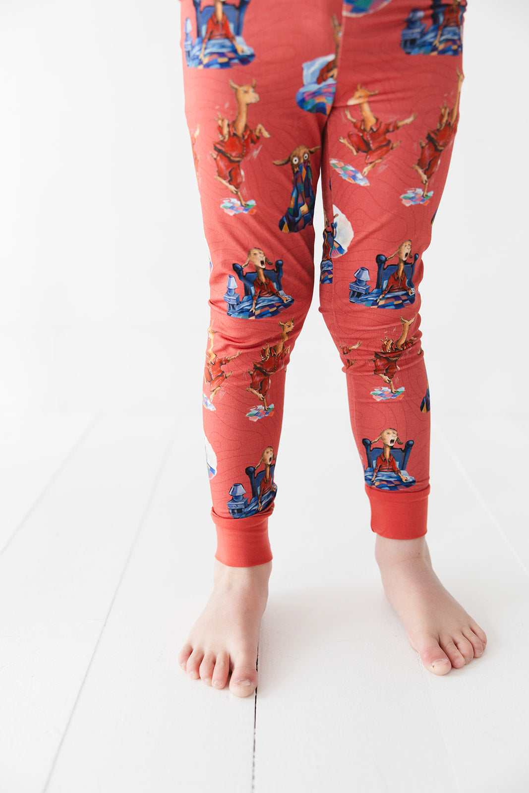 Llama Llama Red Pajama bamboo pajama set for toddler boys and girls. 