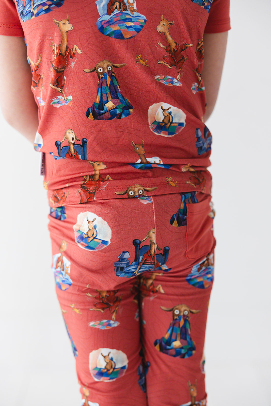 Llama Llama Red Pajama bamboo pajama set for toddler boys and girls. 