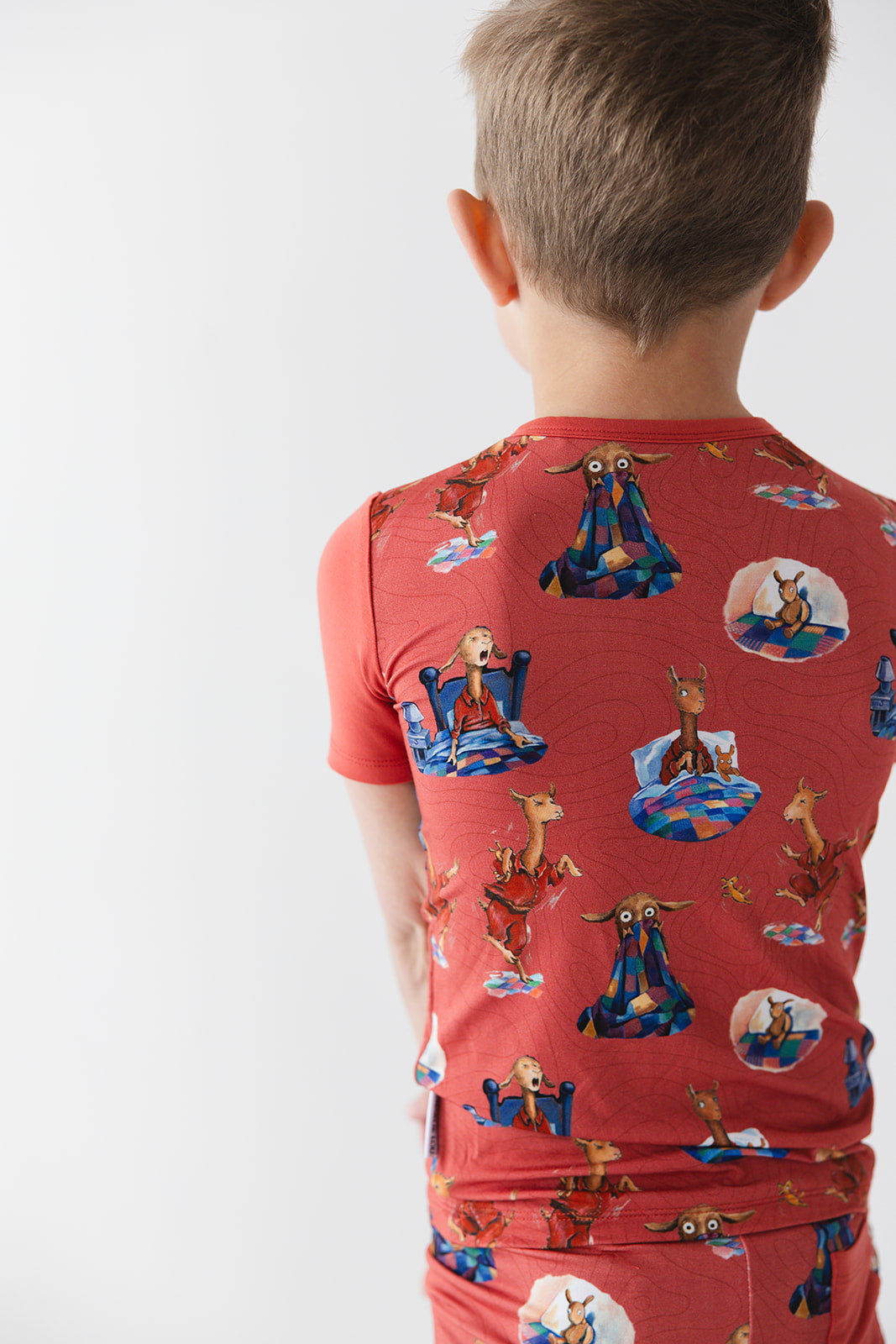 Llama Llama Red Pajama bamboo pajama set for toddler boys and girls. 