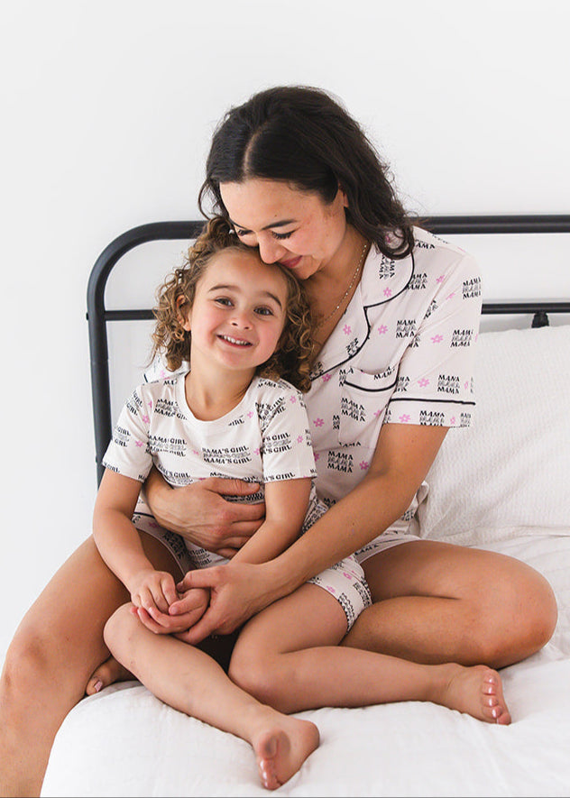 Bamboo Biker Shorts & T-Shirt Set | Mama's Girl